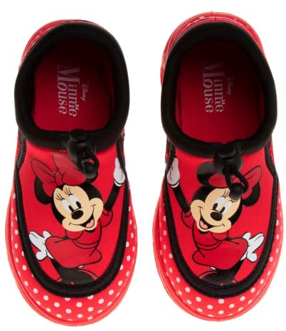 Disney Minnie Mouse - Zapatos acuáticos - Calcetines acuáticos para piscina, para niños, sandalias de princesa Bungee impermeables, sandalias de playa, con carácter deportivo, para verano, de secado,