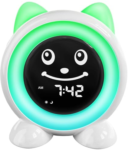 I·CODE OK to Wake Kids Alarm Clock,Toddler Sleep Training Clock with Night Light & Nap Timer for 2-10 Years Old Boys Girls