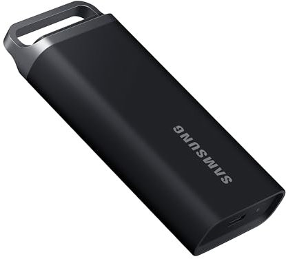 Samsung T5 EVO Portable SSD 8TB, USB 3.2 Gen 1 External Solid State Drive, Seq. Read Speeds Up to 460MB/s for Gaming and Content Creation, MU-PH8T0S/AM, Black