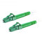 CONBIC® LWL Simplex Glasfaserkabel LC/APC 8° zu LC/APC 8°, weiß, OS2 Patchkabel, 9/125μm, LSZH, FTTH Lichtwellenleiter, G.657.A2 (15m) + FREE LCA ADAPTER