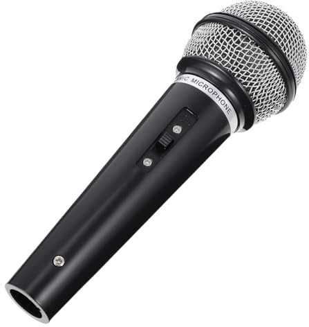 Giocattolo con microfono: ABS, microfono simulato, morbido e realistico | Microfoni di simulazione di pratica del discorso, giocattolo karaoke per costume, gioco di simulazione