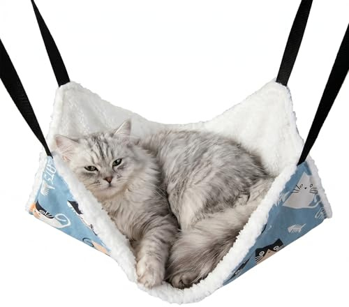 1 PCS Amaca per Gatti, amaca sospesa per animali, 55 x 45 cm, Letto Sospeso per Gatti, Conigli e Piccoli Animali - Facile da Pulire e Montare, Ideale per Interni/Esterni