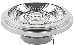 SIGOR LED Reflektorlampe LUXAR AR111, 12V, Ø 11.1cm / L 5.5cm, G53, 16W 2700K 1100lm 24°, CRI>90, dimmbar