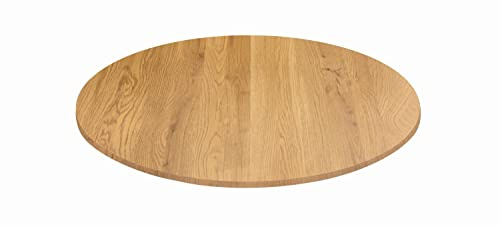 KONTE.DESIGN Piano per Tavolo SPARGI Rotondo Effetto Rovere Diametro 70 cm sp. 18 mm