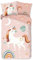 Good Morning Kinder-Wendebettwäsche Unidance Flanell rosa Größe 1x 135x200 cm + 1x 80x80 cm
