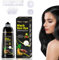 Schwarzes Hair Color Shampoo für graues Haar, Haarfärbemittel in wenigen Minuten, natürliches und langanhaltendes Haarfärbeshampoo für Männer und Frauen, 500ML