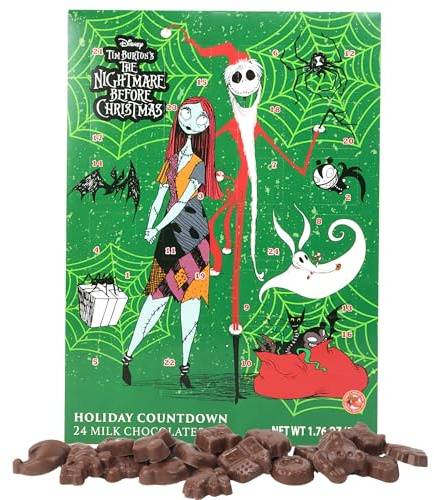 The Nightmare Before Christmas Advent Calendar 2024, Chocolate Holiday Countdown, 24 Days