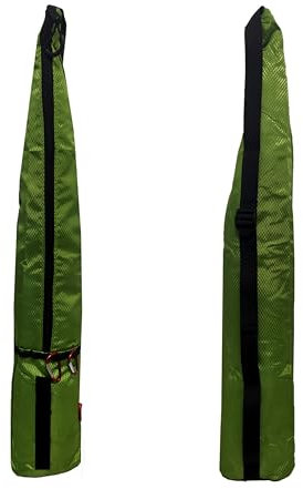 Copechilla Rutentaschen wasserdicht faltbar,Rutentasche mit Schultergurt und karabinerhaken 72cm Angeltasche mit seitlichem reißverschluss angelausrüstung angelruten Aufbewahrungstasche,Grün