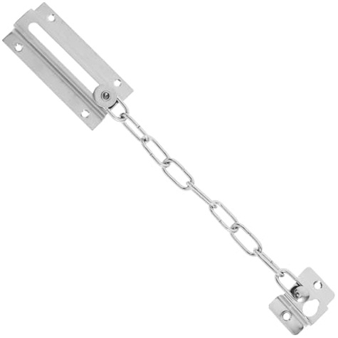 Hemobllo Cadena de Seguridad para Puerta Interior Inoxidable Pestillo Antirrobo Multifuncional para Protección Dormitorios y Instalación sin Herramientas Cerradura Resistente para Puertas