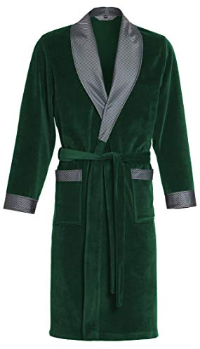 Robe de chambre pour hommes Revise RE-102 Velours - Vert – XL