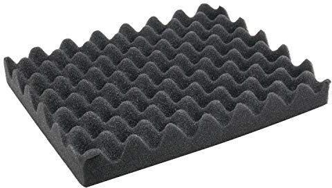 HMF 14585 - Espuma acústica convoluta 345 x 275 mm, inserto para estuche, altura de tableta 45 mm