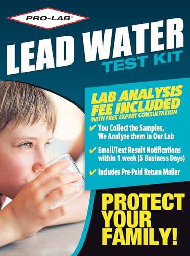 Lead in Water Test Kit, Lab Fee Included with Emailed Results