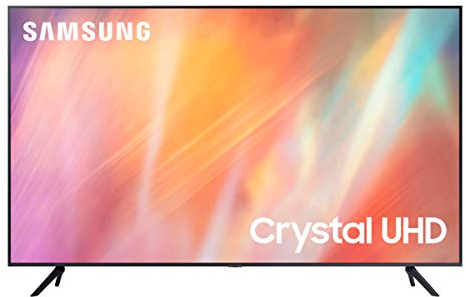Samsung TV UE43AU7170UXZT, Smart TV 43 Serie AU7100, Modello AU7170, Crystal UHD 4K, Compatibile con Alexa, Grey, 2021, DVB-T2 [Efficienza energetica classe G]