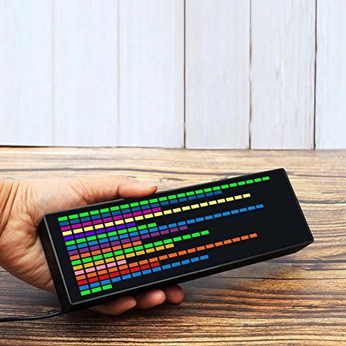 SPORTARC LED Music Spectrum Indicator, VU Meter Indicator Analyzer, Audio Connect Rhythm Lights, RGB Audio Level Display Amp lifier Board, Music Visualizations Device