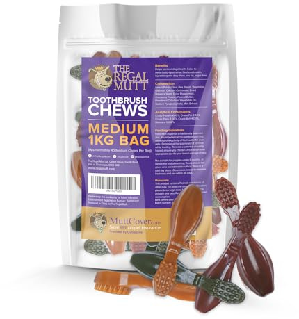The Regal Mutt - Toothbrush Chews - Medium - 1kg Bag