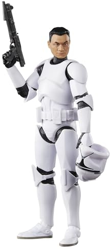 Star Wars Hasbro Age 4+ The Black Series Clone Trooper Phase I Attack Of The Clones Collectible Action Figure 6 Inch