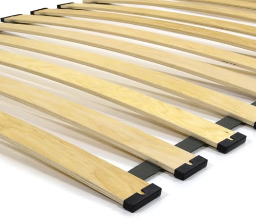 FURNIFY Rolllattenrost Lattenrost Birken Bettrost Holzlatten Federleisten (90 x 200 cm)