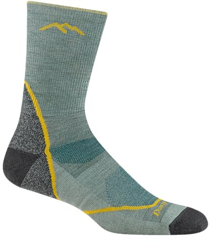 Darn Tough Herren Light Hiker Micro Crew Lightweight with Cushion Sock (Style 1972), Meeresschaum, Large