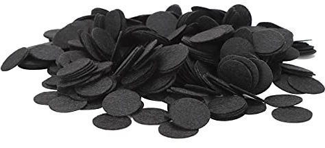 500 Piezas de Círculos de Fieltro Redondos Blancos, Manualidades de Tela en Escamas, 500 Piezas de Piezas Redondas No Tejidas, Manualidades de Fieltro, Accesorios de Tela en