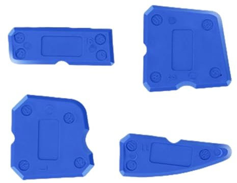 Set Di 4 Raschietto Ergonomico per Malta Rimozione Piastrelle Pulitori per Giunti Per Rimuovere Il Sigillante In Eccesso Dalle Piastrelle Per Pavimenti