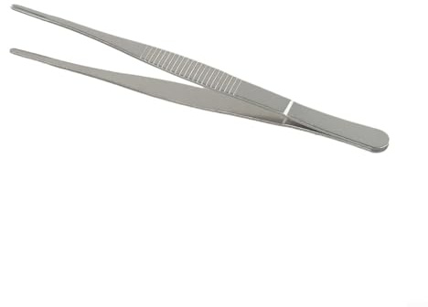 Eawfgtuw Set di pinze per barbecue in acciaio inox con pinzette anti-buffet per cucina, barbecue, grill, ristorante, 12,5 cm (16 cm)