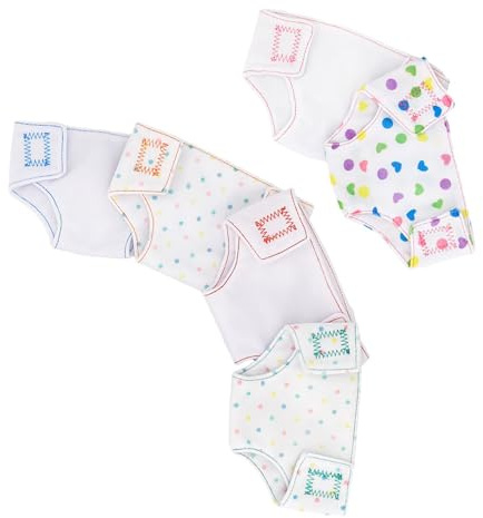 HONITANO 6pezzi Pannolini Per Bambole Di Vestiti Per Bambole Accessori Per Pannolini Per Biancheria Intima Per Fino Design Regolabile