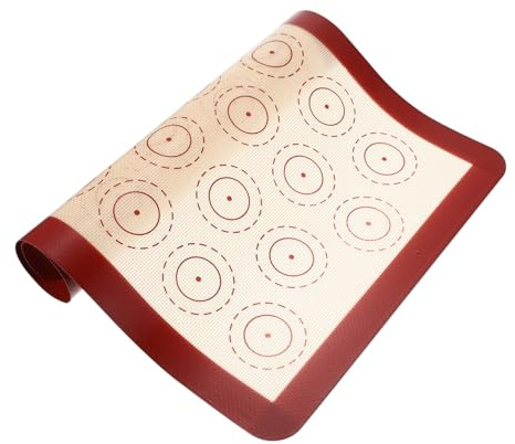 UKCOCO Alfombrilla de Silicona para Hornear Macarrones Antideslizante Resistente al Calor Reutilizable para Pastelería y Cocina