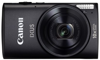 Canon IXUS 255 HS Digital Camera - Black (12.1MP, Wi-Fi, GPS, 10x Optical Zoom) 3.0 inch LCD (Renewed)