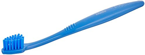 LACER - Cepillo de Dientes Mini Colors, Cabezal Pequeño para Mayor Precisión, Mango Reducido Ideal para Viaje, Cerdas Medias, Facilita la Correcta Limpieza Bucodental, colores variados