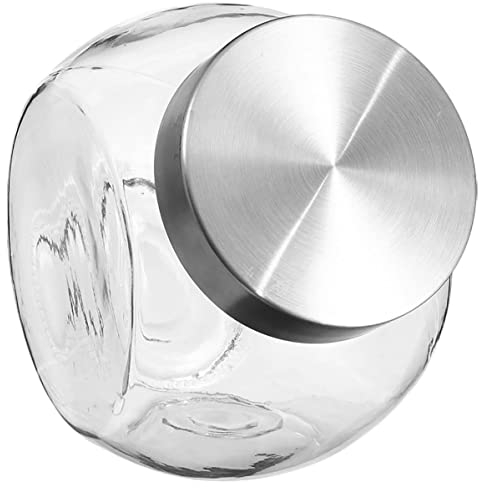 5five - bocal verre à bonbons couvercle inox 1,5l