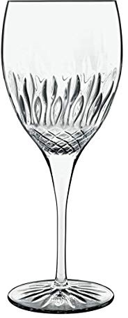 Luigi Bormioli Red Wine Glasses Set of 4 - Diamante Crystal Wine Glasses 520ml, Ultra Clear & Durable Dishwasher Safe Glassware with Titanium Reinforced Stems, Gift Box Included, Made In Italy