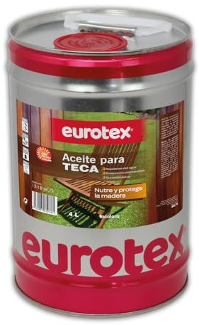Aceite para Madera de Teca y Otras Maderas - Protector de Madera - NO Altera su aspecto original - Para Interior y Exterior - Repele las Manchas y la Humedad (4, Litros)
