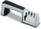 INTIRILIFE Messerschärfer in SCHWARZ - 24x6x9 cm - 4-in-1 Messerschleifer aus Edelstahl für Scheren und Küchenmesser - Geeignet für Stahl und Keramik Grob und Feinschliff mit Rutschfester Unterseite