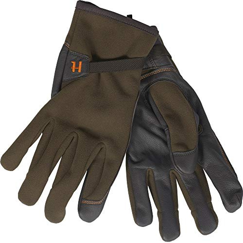 Härkila Wildboar Pro Jagdhanschuhe Herren mit Handflächen aus Leder und winddichter GORE-TEX INFINIUM WINDSTOPPER® - Membran - Schießhandschuhe für die Jagd, Größe:L