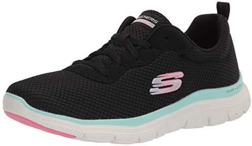 Skechers Sport Flex Appeal 4.0 Brilliant View Women's Sneaker 7.5 C/D US Black-Black