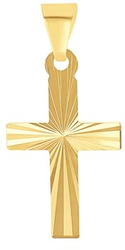 Amor Motivanhänger Unisex Damen Herren Anhänger, Gold, Kreuz, Kommt in Schmuck Geschenk Box,