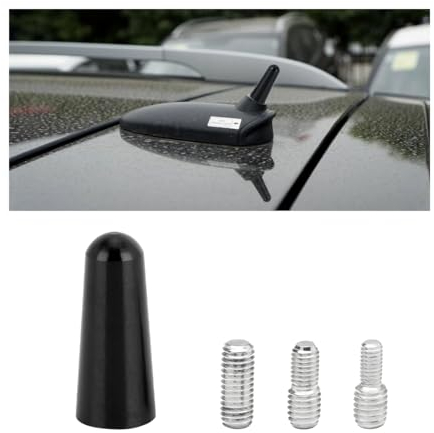 CGEAMDY Mini Car Radio Aerial Antenna, 3cm Stubby Antenna with Aluminum Alloy Threading
