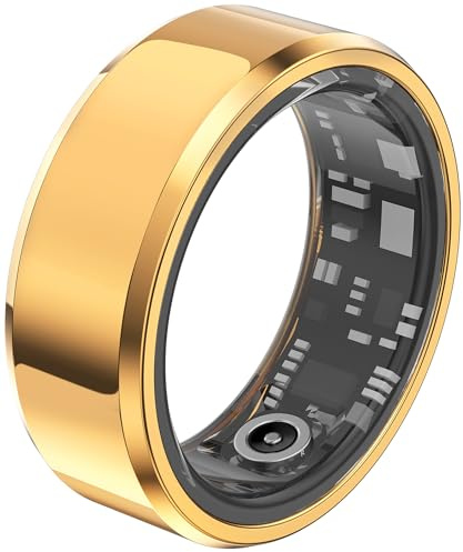 Smart Ring Android Fitness Tracker Bague intelligente pour homme et femme Bague intelligente étanche avec podomètre Suivi du sommeil Bague iOS Smart Workout Fitness Anneau en acier inoxydable