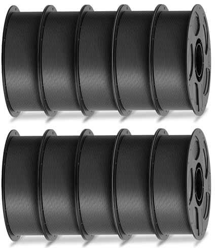 ANYCUBIC PLA filament 1,75 mm, lätt att trycka, 10 kg textur grå