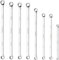BINGCOBBER Jeu de 8 clés à œil doubles mixtes,Clé polygonale extra longues 8-24 mm