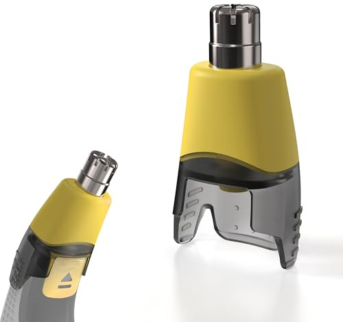 Testina di ricambio per tagliapeli naso e orecchie compatibile con One Blade serie QP, sistema rotante a 360°, facile da pulire, 1 pezzo