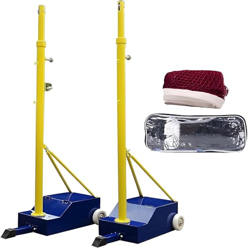 Bastones de bádminton ajustables para voleibol y patio trasero, redes portátiles resistentes para uso en interiores y exteriores, ideal para adultos y niños, perfecto para la escuela y el jardín