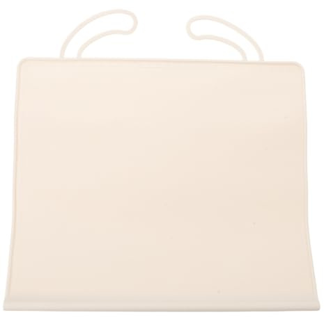 Lurrose Silikon bordsunderlägg för småbarn, kantskydd, återanvändbar, beige