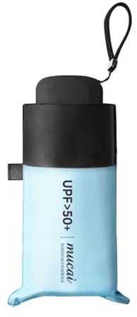 OAICIA Regenschirm Sturmfest Klein Taschenschirm Windfest UV Schutz Ultraleicht Regenschirm Faltbar Robust Mini Umbrella für Herren, Damen, Kinder - Blau