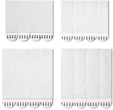 36 Paar (16-L, 20-M, 72 Streifen) Bilder-Montagestreifen, Wasserresistente Strips, Bilder Aufhängen ohne bohren, Selbstklebend und spurlos wieder ablösbar