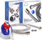 Sprincl Home (1.75 Meter) 69 Inch Shower Hose Pipe High-Performance Leakproof Stainless Steel Anti-Kink with 2 Complimentary Washers & 1 Teflon Tape, Universal Fit Chrome