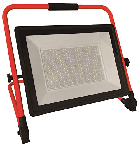 BOXTEC LED Arbeitsleuchte, Baustrahler, verstellbar, faltbar, 3m robustes Gummikabel, 6500K, IP65, Leistung in Watt:300 Watt