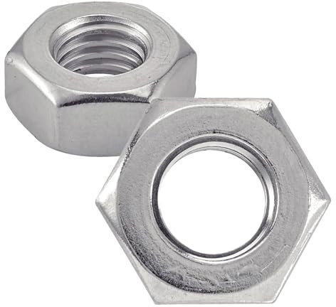 Ecrou Hexagonal Inox M5 : (Diam.int = 5mm x Diam.ext = 8mm) 50pcs Hu Acier Inoxydable Metal A2 - DIN934 | Bricolage Réparation Visserie | Anti-Corrosion Usage Exterieur-Interieur | PROTORX