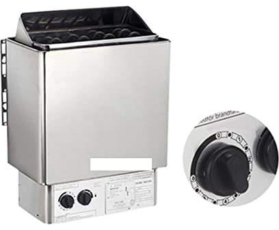 Kit generador de ducha de vapor, SCA Estufa de sauna eléctrica de calentador de sauna de acero inoxidable con controlador interno 3kW/4.5kW/6kW/8KW/9KW Equipo de sala de sauna comercial for el hogar p