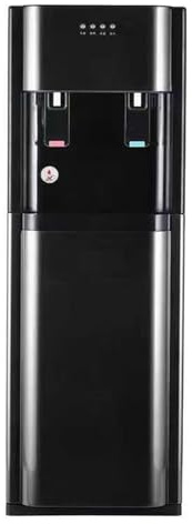 Freestanding Mains Fed Unit Loading Floor Standing Water Dispenser,Cooler Water Dispenser,Bottom Loading Hot and Cold Water For Home Office Commercial Business,Black,hot+cold